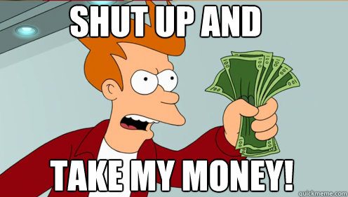 Futurama - Futurama de retour... avec un épisode audio shut up and take my money fry 494