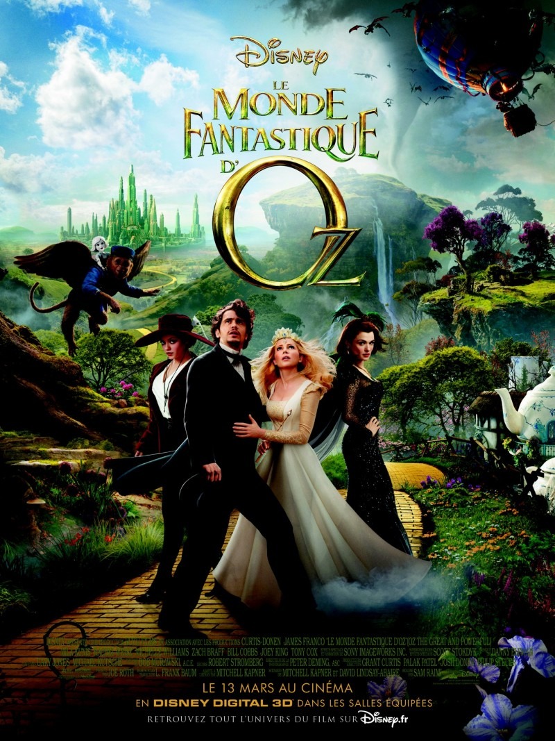 sam raimi - Le Monde Fantastique d'Oz : Alice, ça glisse Le monde fantastique dOz affiche française e1363009347865