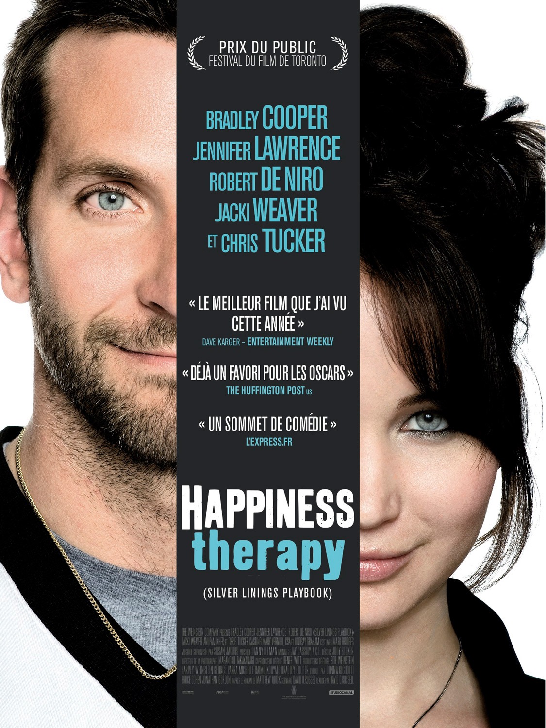 bradly cooper - Happiness Therapy : une bonne prescription affiche Happiness Therapy Silver Linings Playbook 2012 1