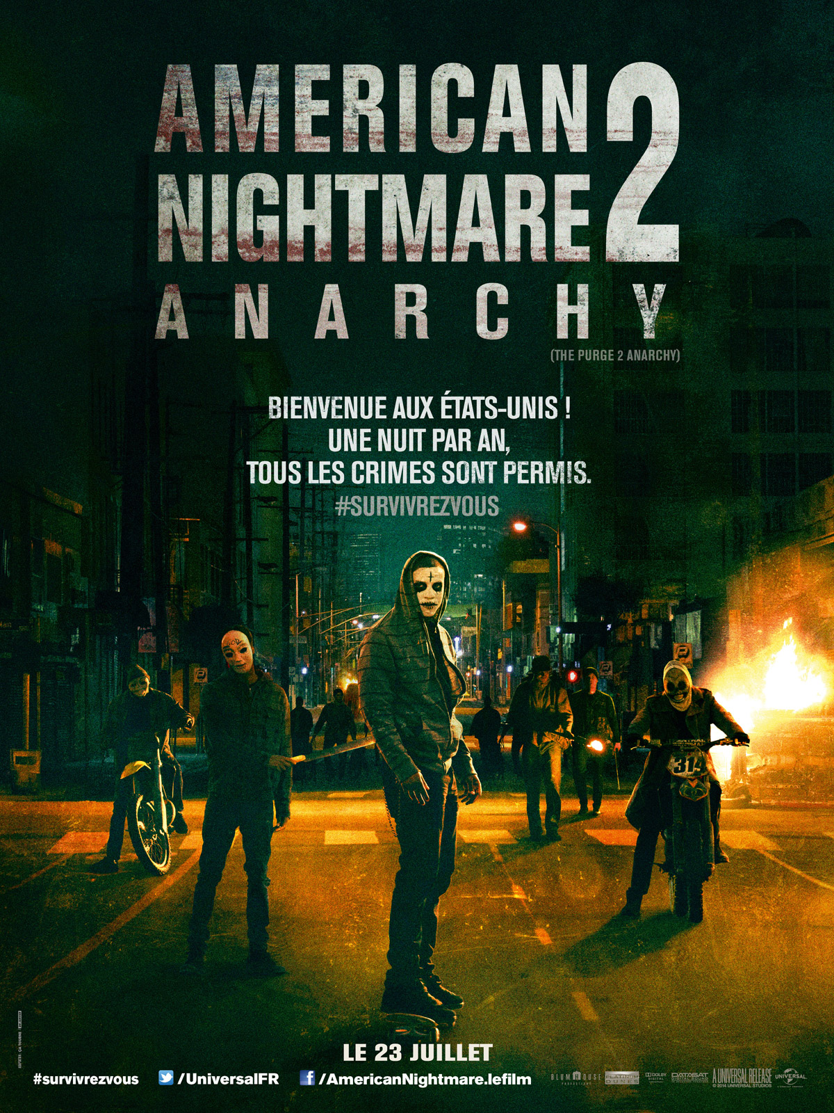 the purge - American Nightmare 2 : Anarchy, viens, à la maison american nightmare purge 2