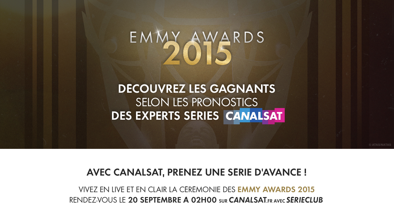 emmy awards - Emmy Awards, découvrez les pronostics des blogueurs Visuel global