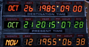 21 octobre 2015 - Nom de Zeus : c'est le 21 octobre 2015 ! retour vers le futur