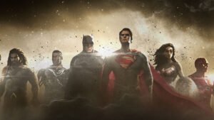 justice league - Justice League : logo, synopsis, scènes et Batmobile the justice league