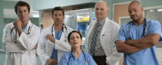 Patrick Dempsey - Un crossover Scrubs-House-Grey's Anatomy-Urgences-M*A*S*H ! 582948