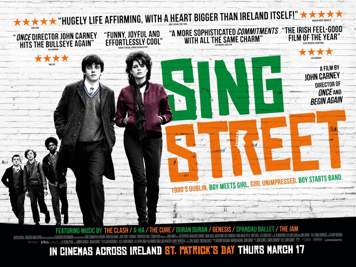 sing street - 5 raisons d'aller voir Sing Street, la 4è ne va pas vous surprendre sing street quad poster