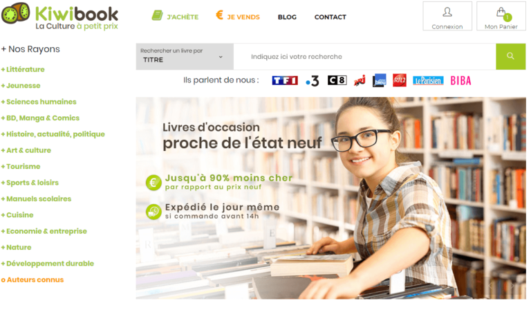 Kiwibook, la libraire en ligne nouvelle génération
