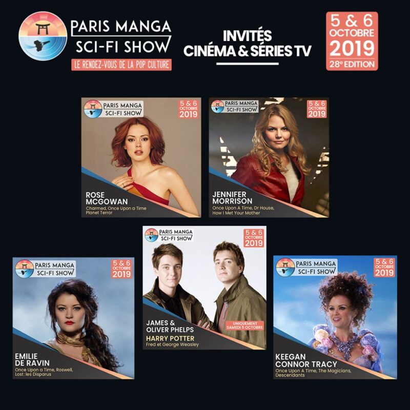 paris manga - PARIS MANGA SCI FI SHOW 2019 : spécial magie au programme (Once Upon A Time, Charmed, Harry Potter) invités paris manga