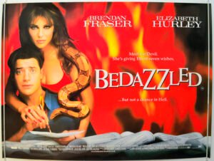 videoclub - Endiablé (2000): Brendan Fraser vend son âme à Liz Hurley bedazzled cinema quad movie poster